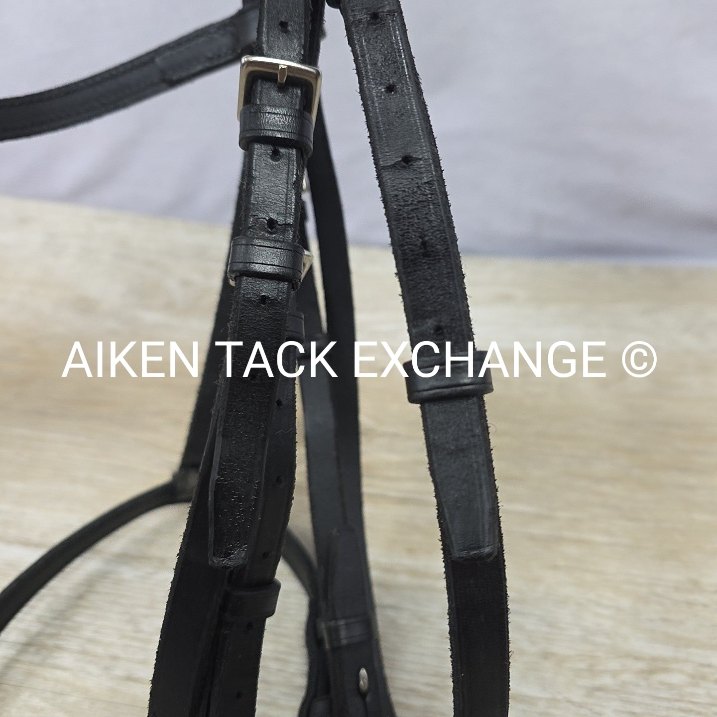 Courbette Plain Bridle Bridle, No Reins, Black, Size Full