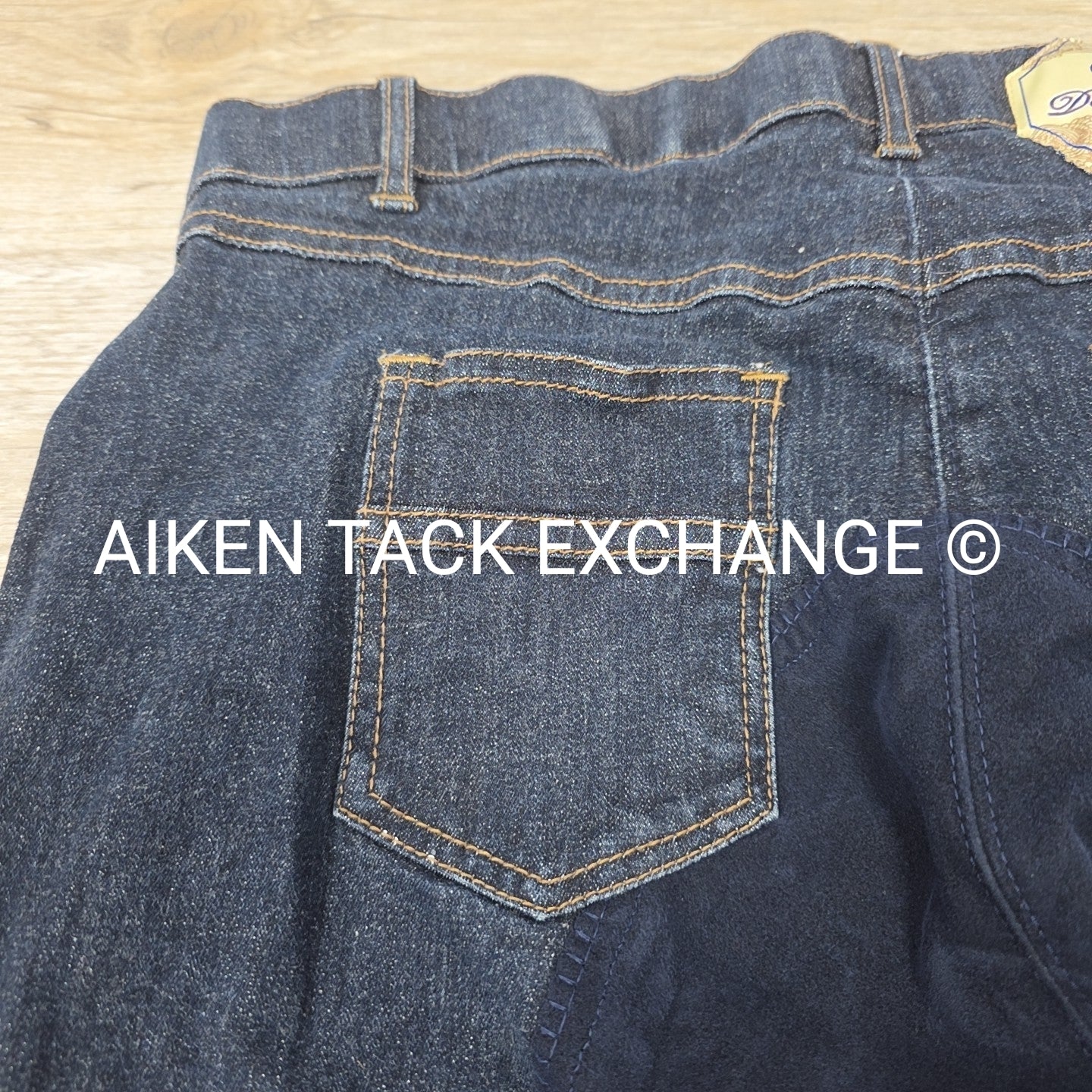 Ovation Denim Full Seat Breeches, Size 34