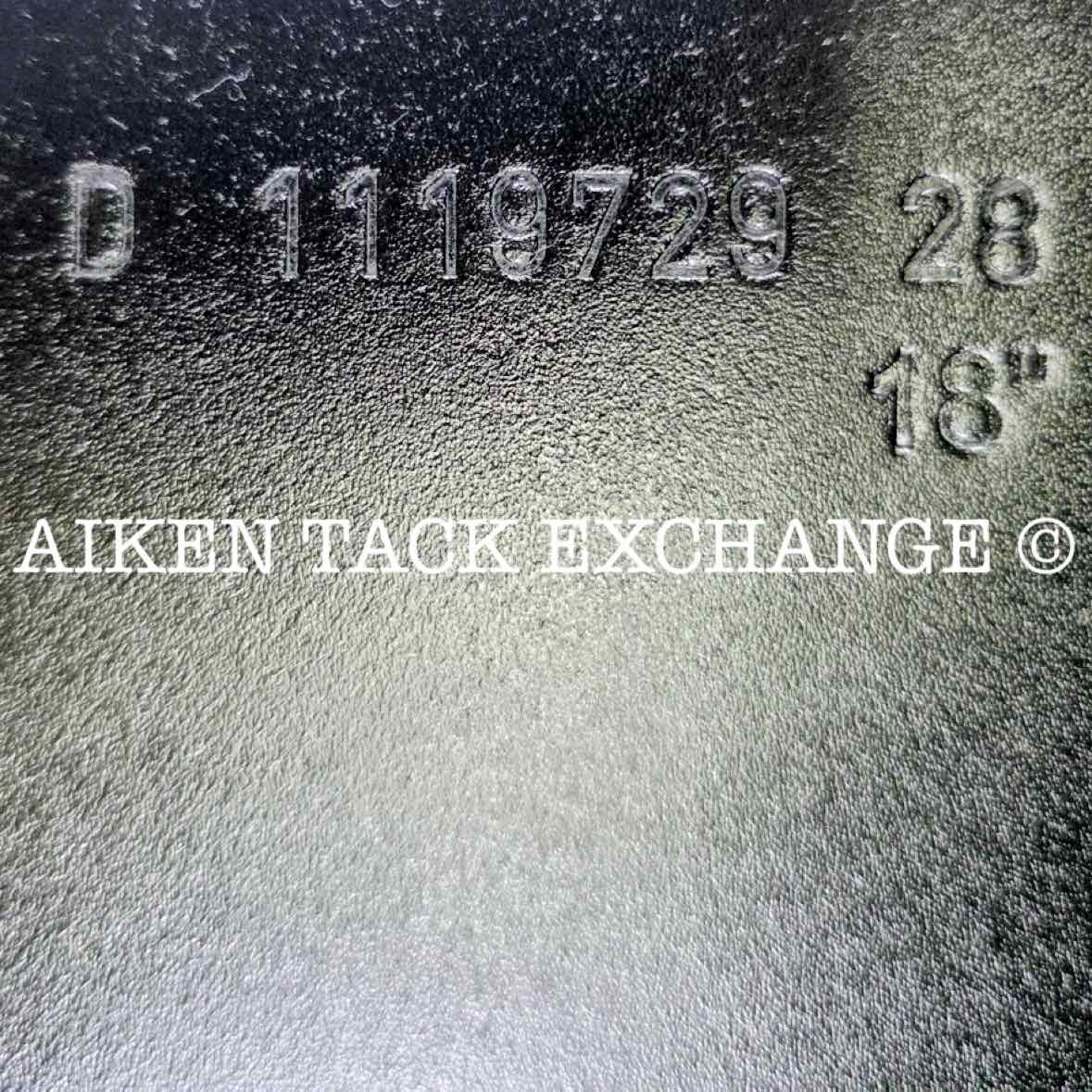 2022 Stubben Serenity Dressage Saddle, 18" Seat, 28 cm Tree - Medium, Wool Flocked Panels