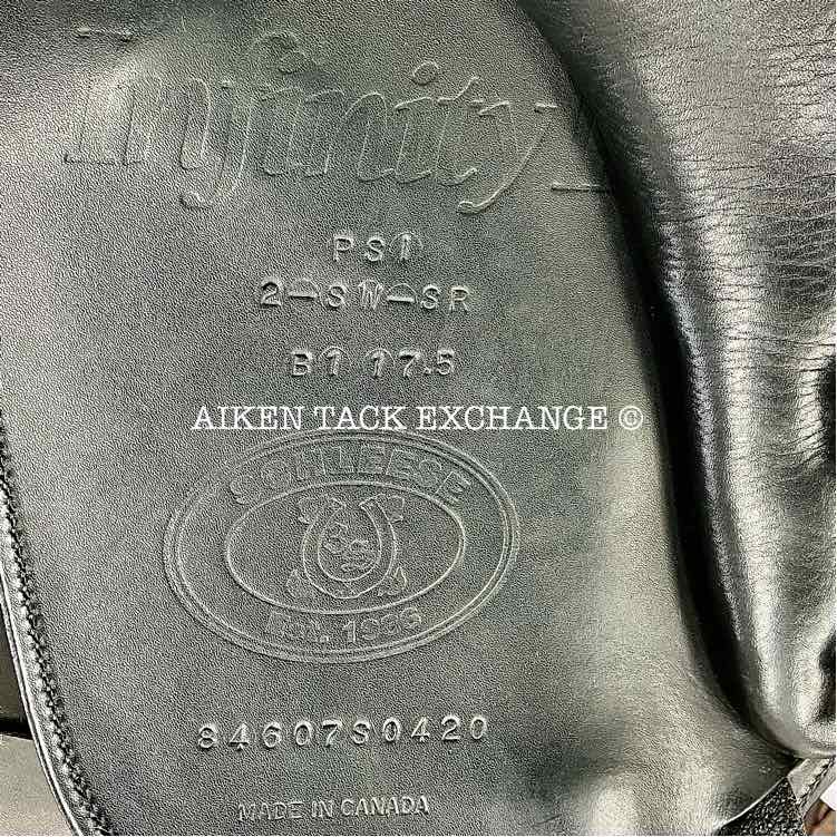 2020 Schleese Infinity II Dressage Saddle, 17.5" Seat, Adjustable AdapTree, Wool Flocked PSI Panels