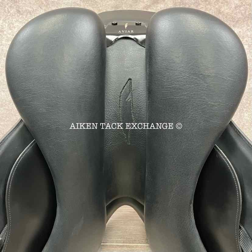 2023 Aviar Rook 2.0 Monoflap Dressage Saddle, 17.5" Seat, Adjustable Tree, Foam Panels