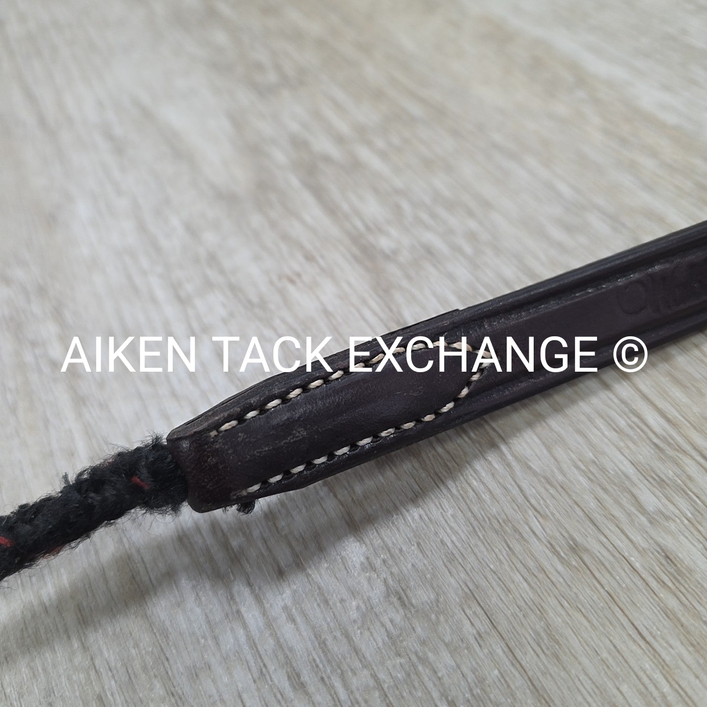 Walsh Leather Draw Reins with Rope, Size Full