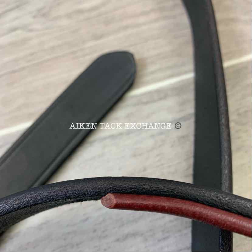 Tory Leather Padded Leather Lead w/ Brass Chain