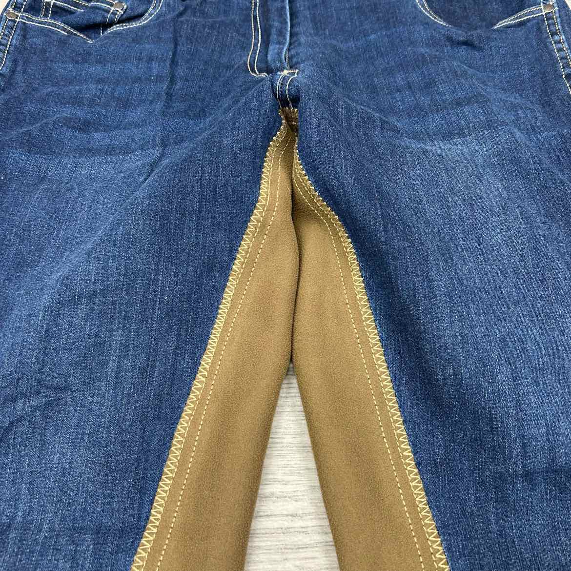 Goode Rider Denim Full Seat Breeches, Size 34