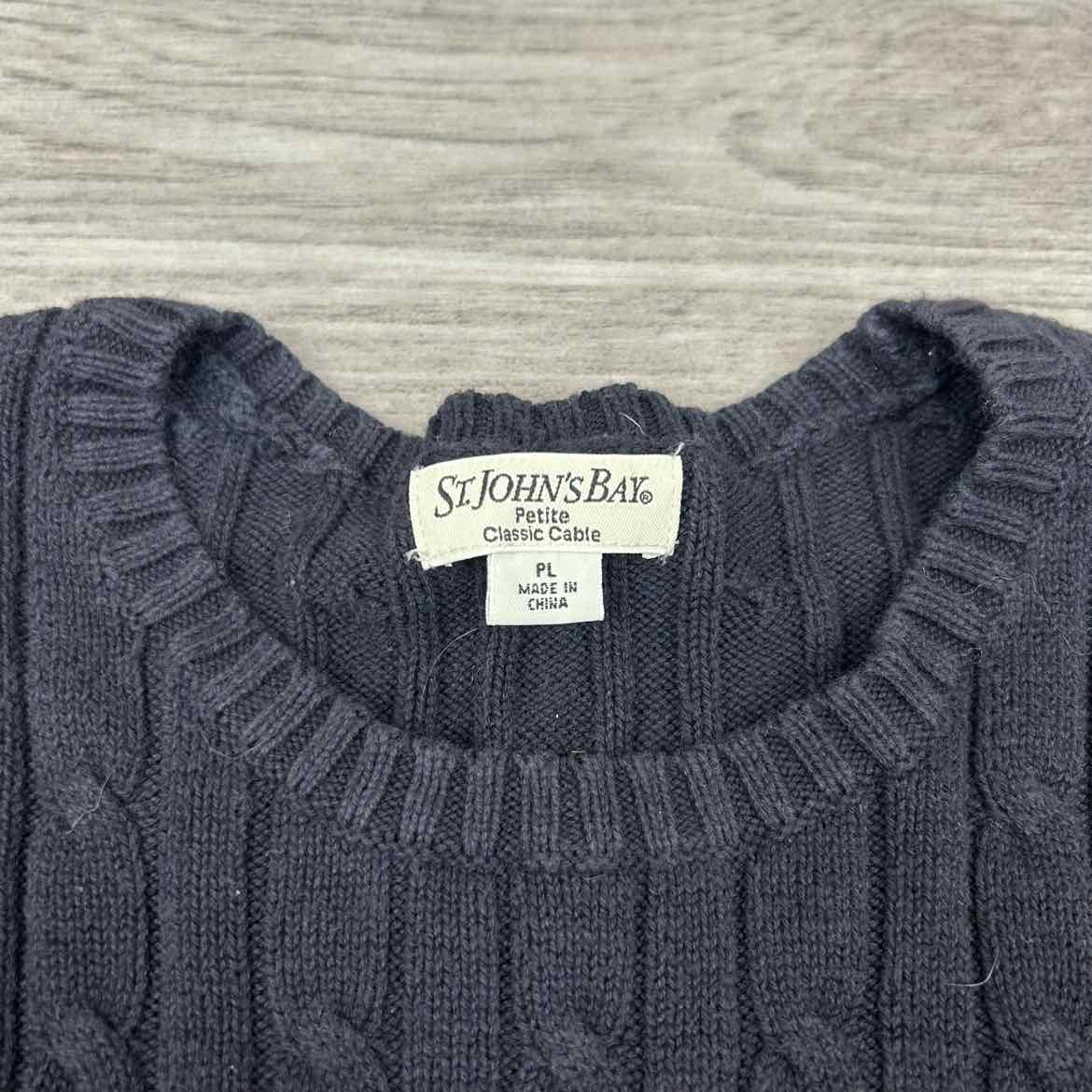 St. Johns Bay Knit Sweater, Women's Petite Large