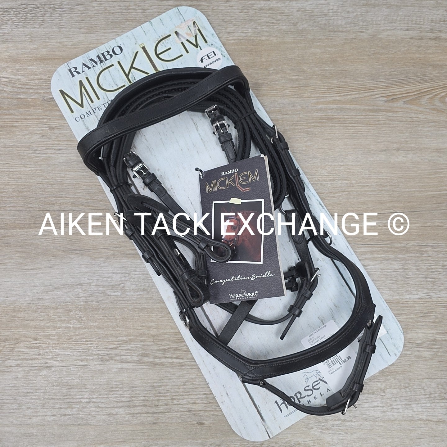 Horseware Rambo Micklem Original Competition Bridle, Black, Size Pony