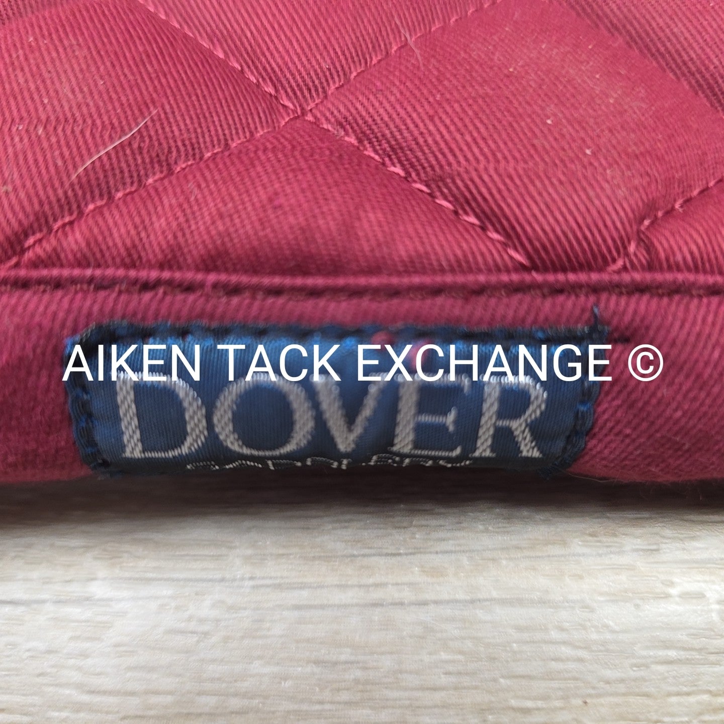 Dover Saddlery All Purpose Saddle Pad with Aiken Tack Exchange Logo, Burgundy