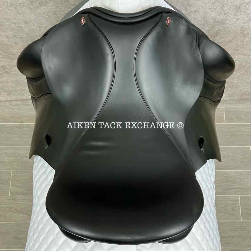 **SOLD** 2007 Lovatt & Ricketts Berkeley Dressage Saddle, 17" Seat, Short Flap, Wide Tree, Wool Flocked Panels