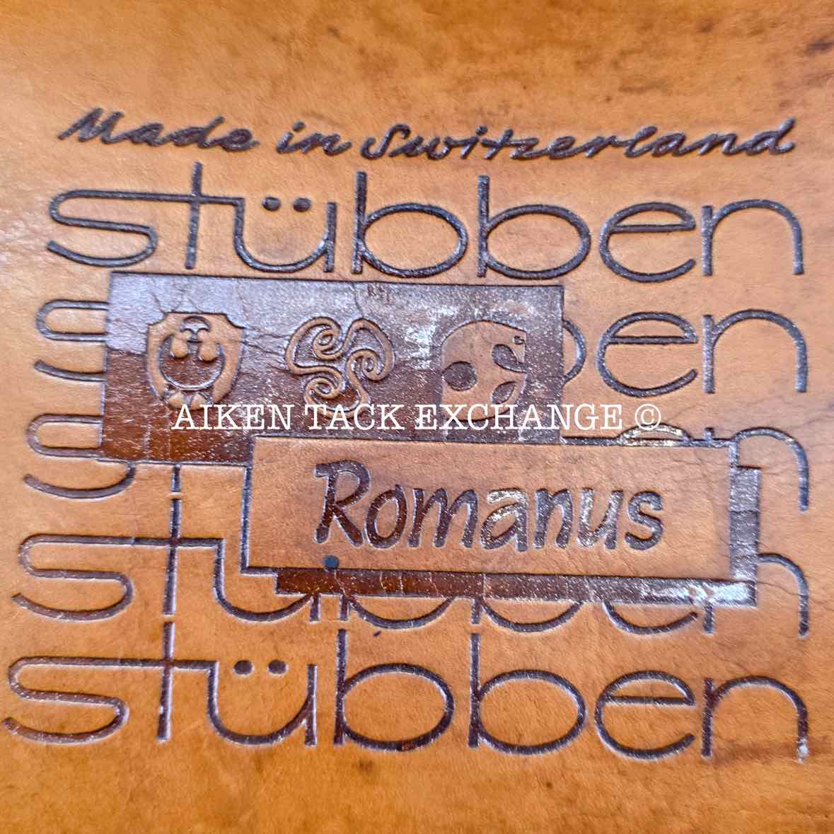 Stubben Romanus Dressage Saddle, 17.5" Seat, 31cm Tree - MW, Wool Flocked Panels