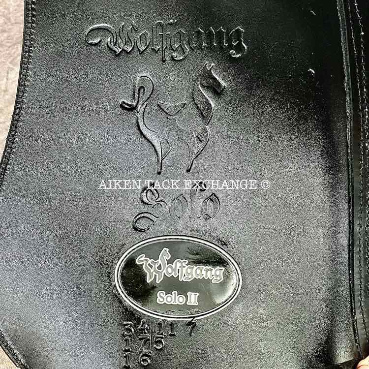2023 Custom Saddlery Wolfgang Solo MKII Monoflap Dressage Saddle, 17.5" Seat, Adjustable Tree, Wool Flocked Panels