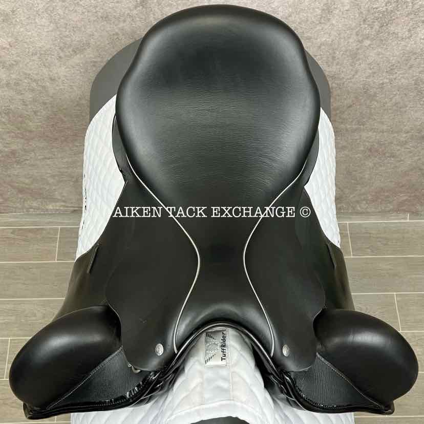 2018 Custom Saddlery Wolfgang Solo MKII Monoflap Dressage Saddle, 17.5" Seat, Adjustable Tree, Wool Flocked Panels