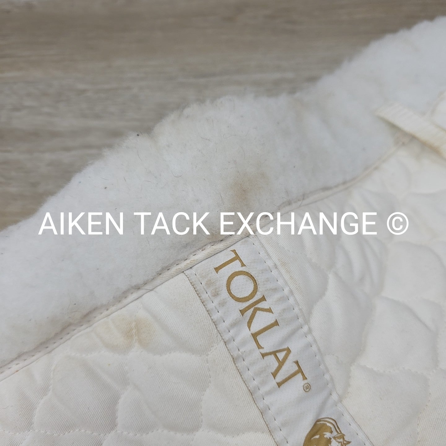 Toklat ProQuilt CC Fleece Show Pad with Joey Girth Slot, White, Size 17-17.5