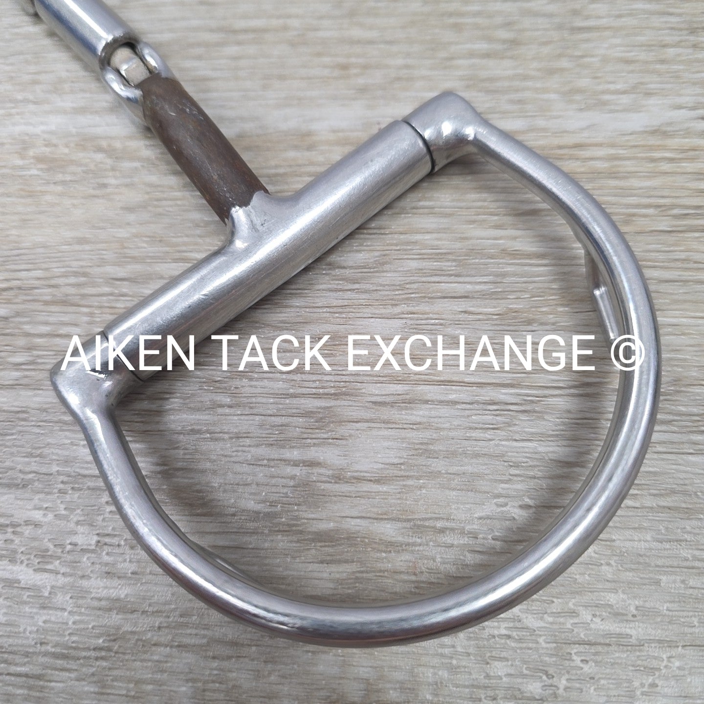Myler Double Hinged Comfort Snaffle D Ring Bit with Hooks 5.25"