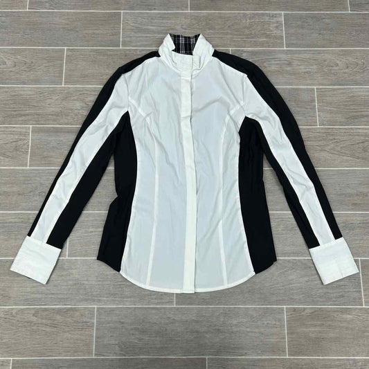 Asmar Equestrian Long Sleeve Show Shirt, Size Medium