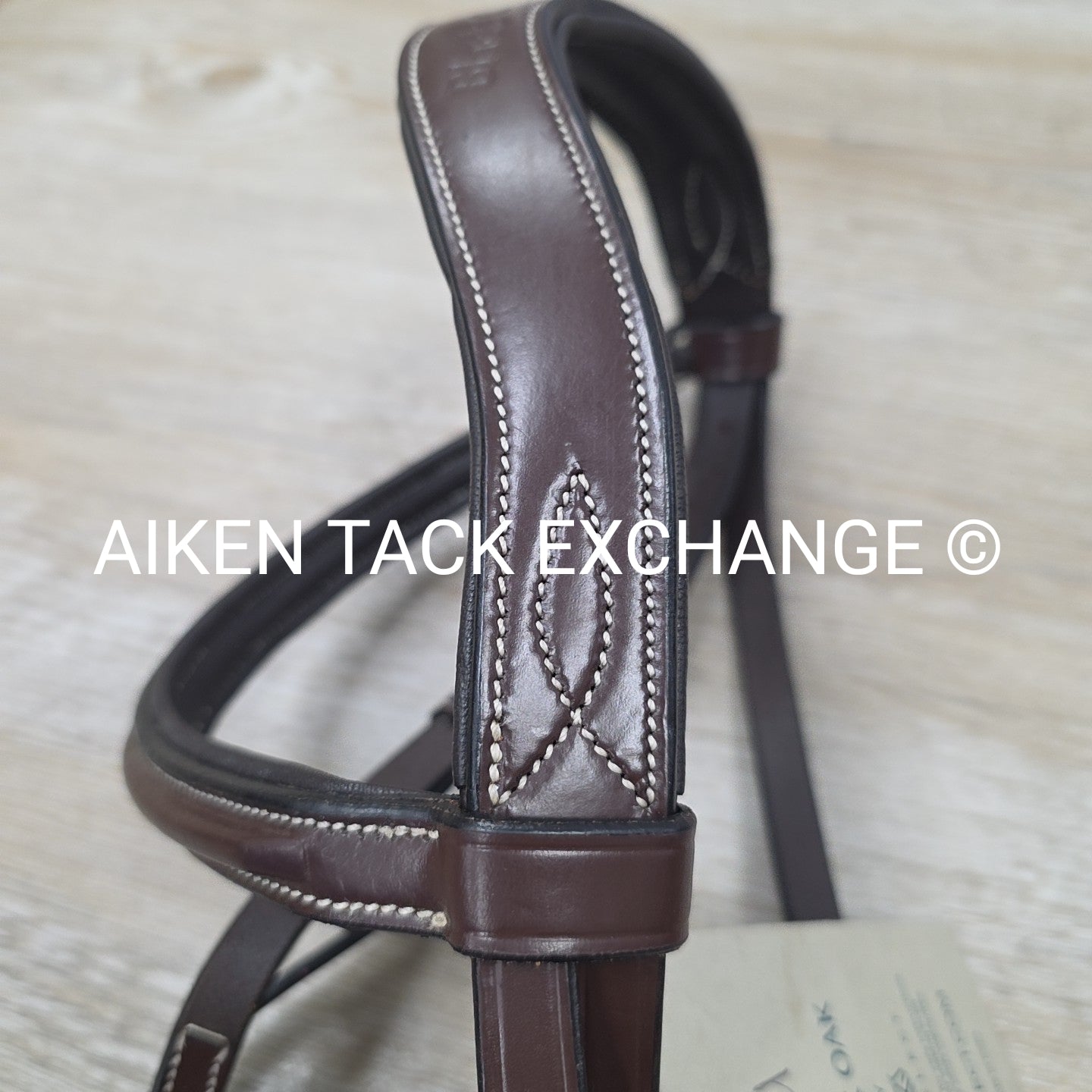 KL Select Black Oak Laurel Bridle with Matching Reins, Size Cob
