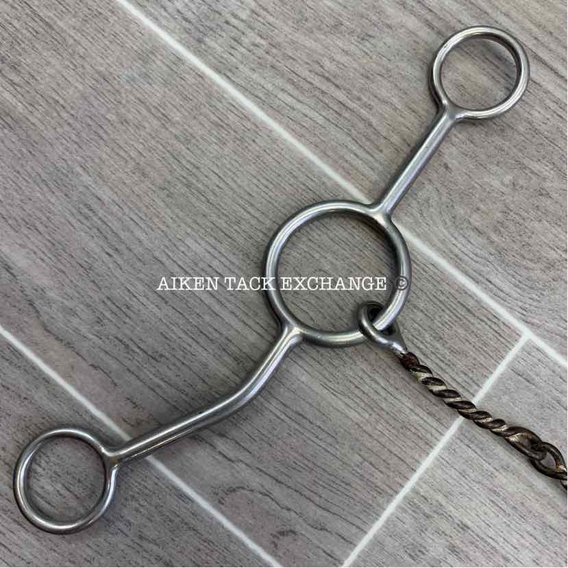 Maheu Single Joint Twisted Sweet Iron Gag Bit 5"