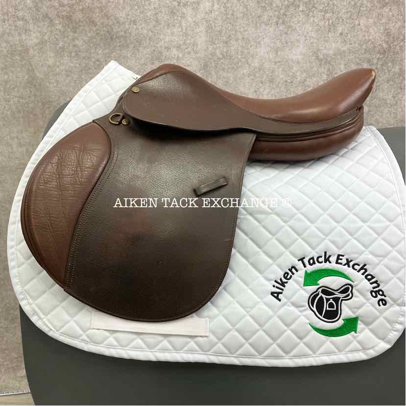 Lancers Close Contact Jump Saddle, 17" Seat, Medium/Medium Wide Tree, Foam Panels