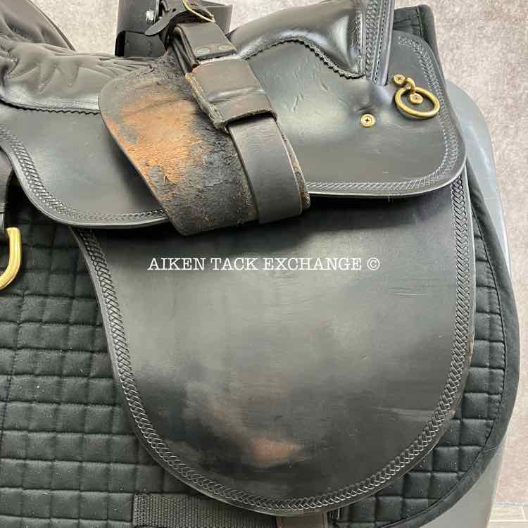 2005 Tucker 146 Classic River Plantation Endurance Saddle, 17.5" Seat, Medium Tree - Semi QH Bars