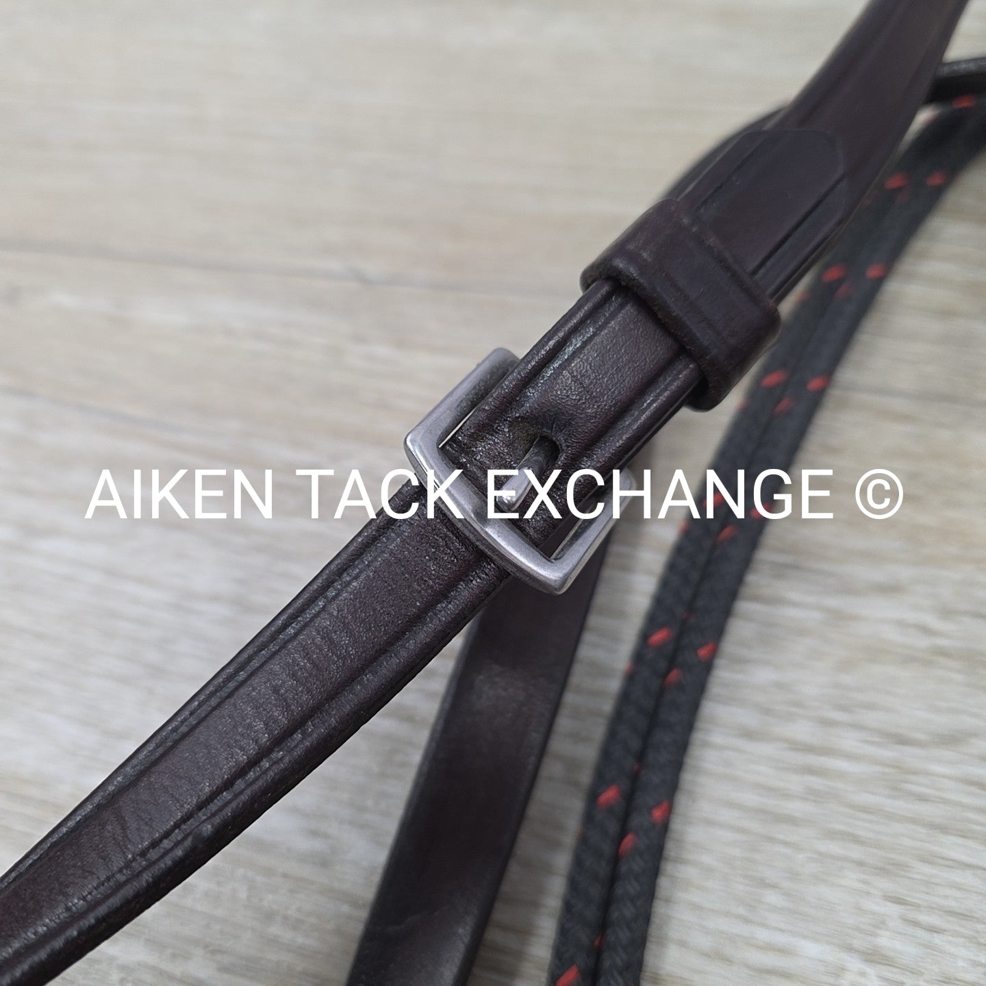 Walsh Leather Draw Reins with Rope, Size Full