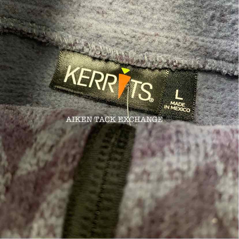 Kerrits Fleece Zip Up Jacket, Size Large