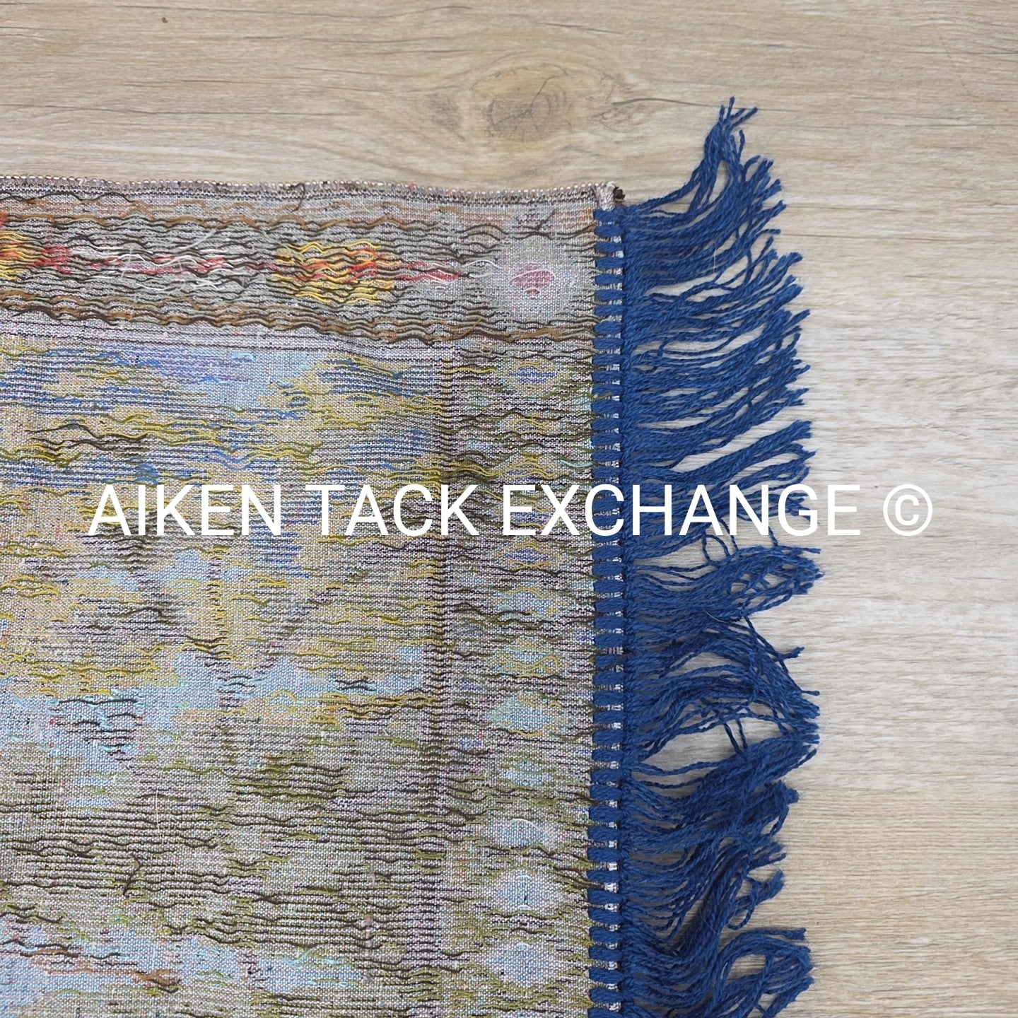 Vintage P & C Woven Velvet Tapestry w/ Horse Scene