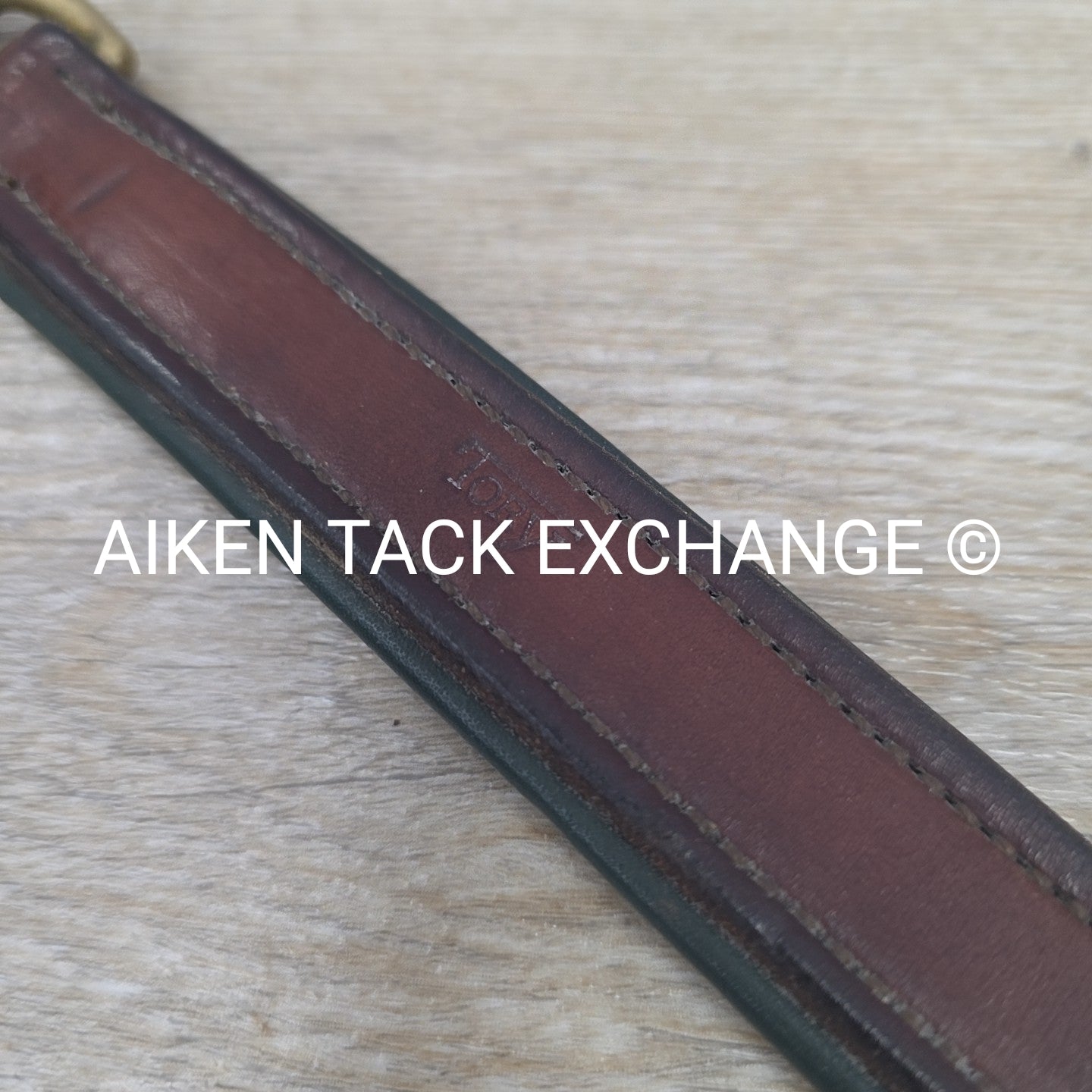Tory Leather Padded Lead w/ Chain (has nameplate)