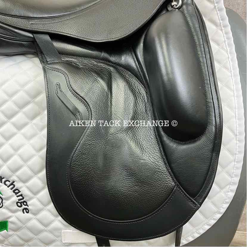 2023 Envy by Custom Saddlery Motion Monoflap Dressage Saddle, 17.5" Seat, Adjustable Tree, Wool Flocked Panels