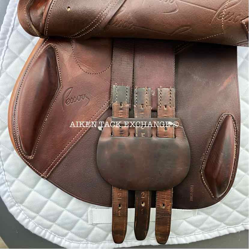 2019 Pessoa Gen-X3 Close Contact Jump Saddle, 17.5" Seat, Adjustable Tree - XCH Changeable Gullet, Foam Panels