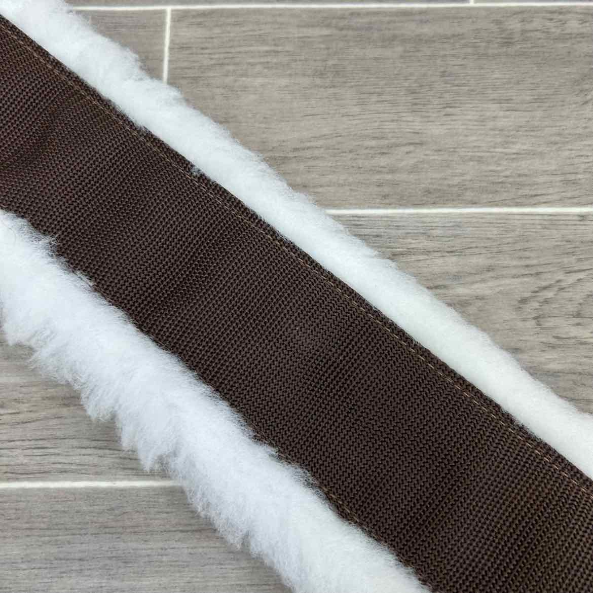 Perri's Nylon Fleece Girth, Brown, 54"