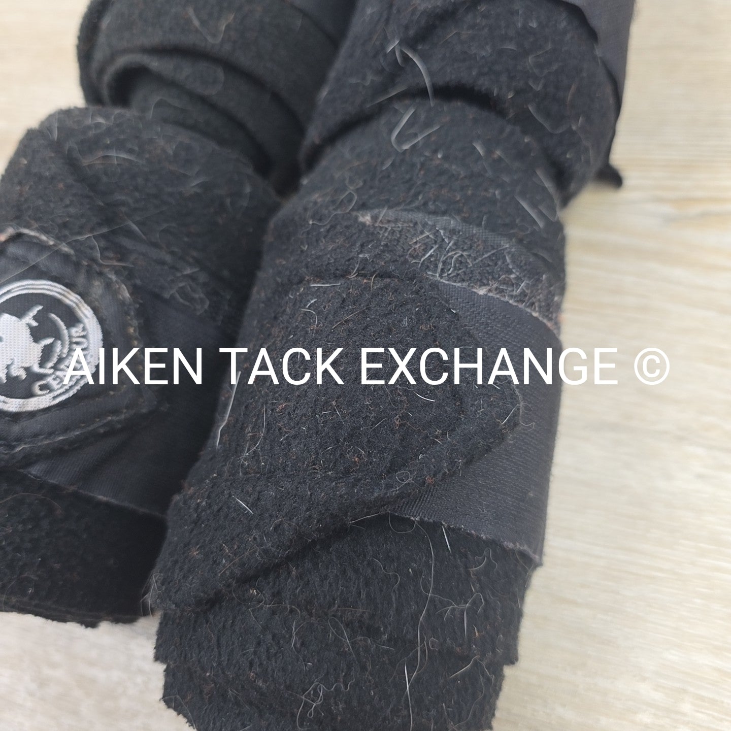 Centaur Fleece Polo Wraps, Black, Set of 4