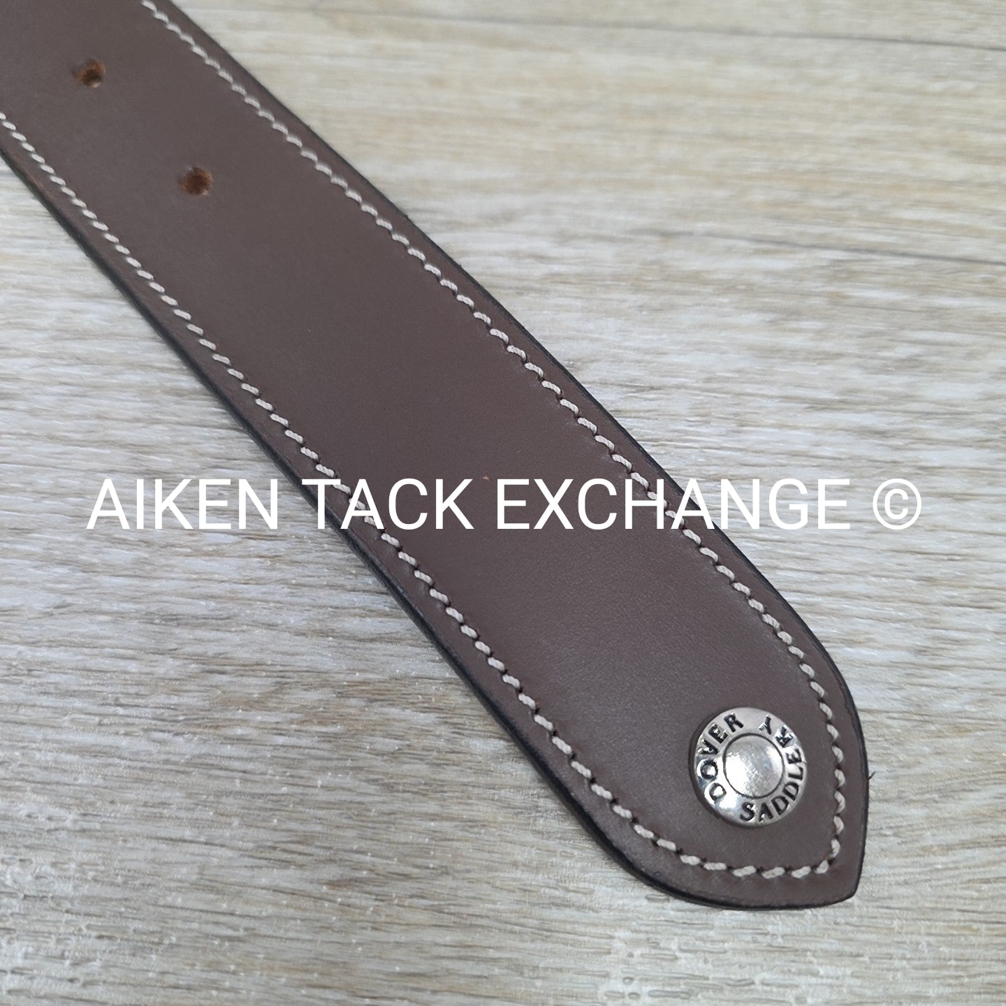 Dover Saddlery Fancy Stitched Leather Belt, Brown, 30