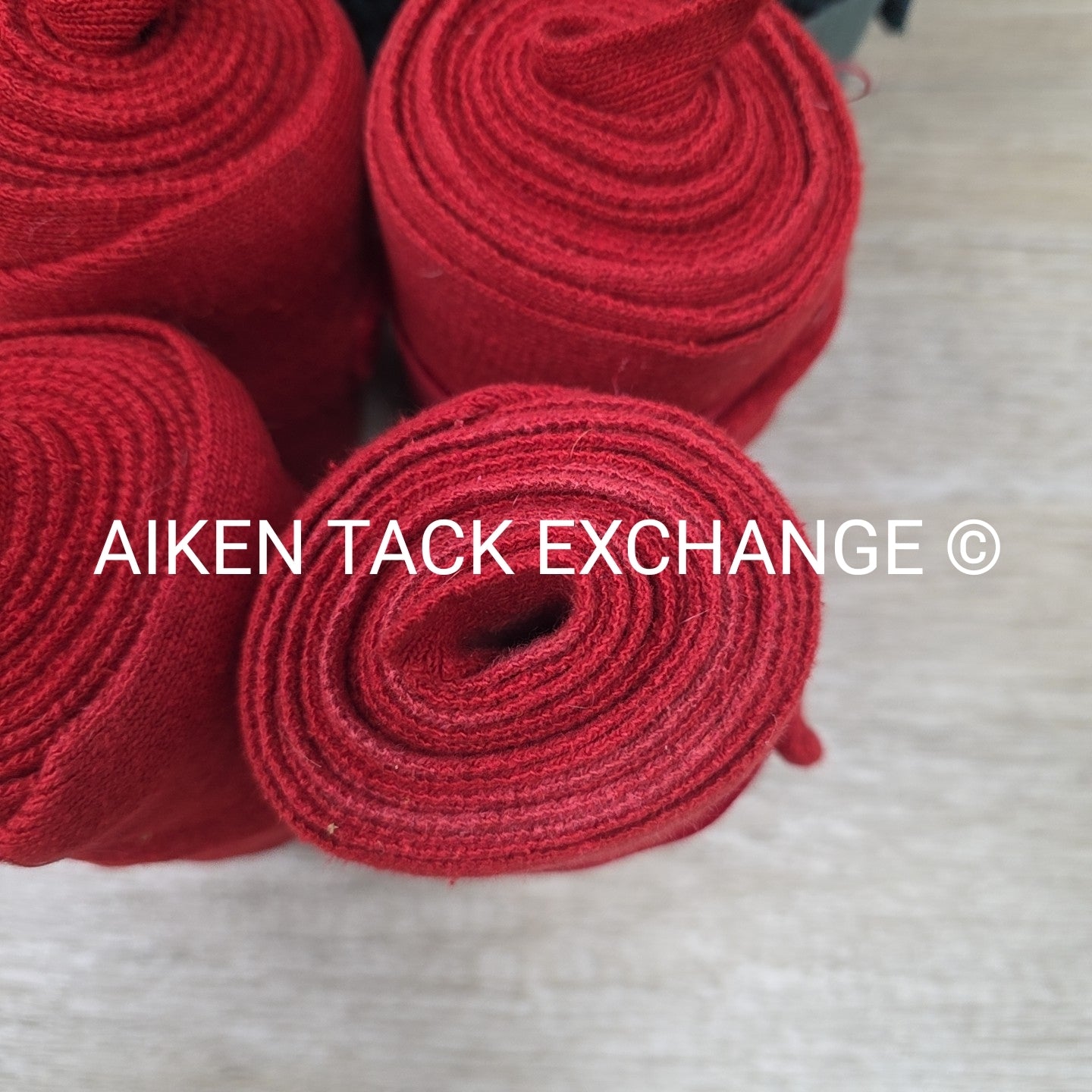 BARGAIN BUNDLE: 4 Polo Wraps, Green & 4 Knit Wraps, Red