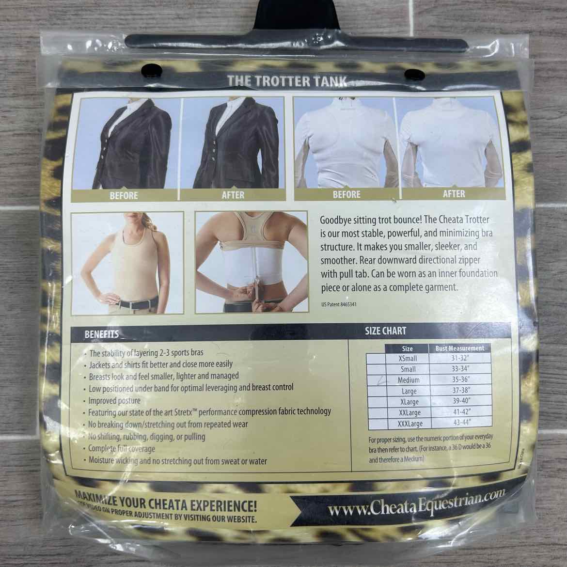 Cheata Trotter Compression Bra, Size Medium
