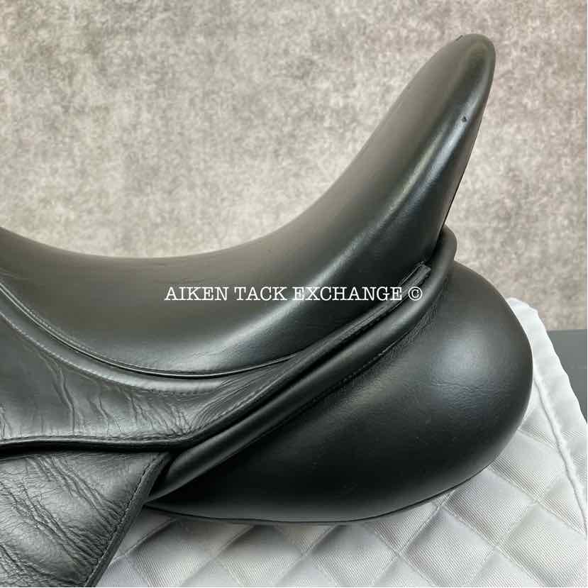 Patrick Saddlery Equation Dressage Saddle, 18" Seat, Short Flap, Extra Wide Tree, Wool Flocked Panels