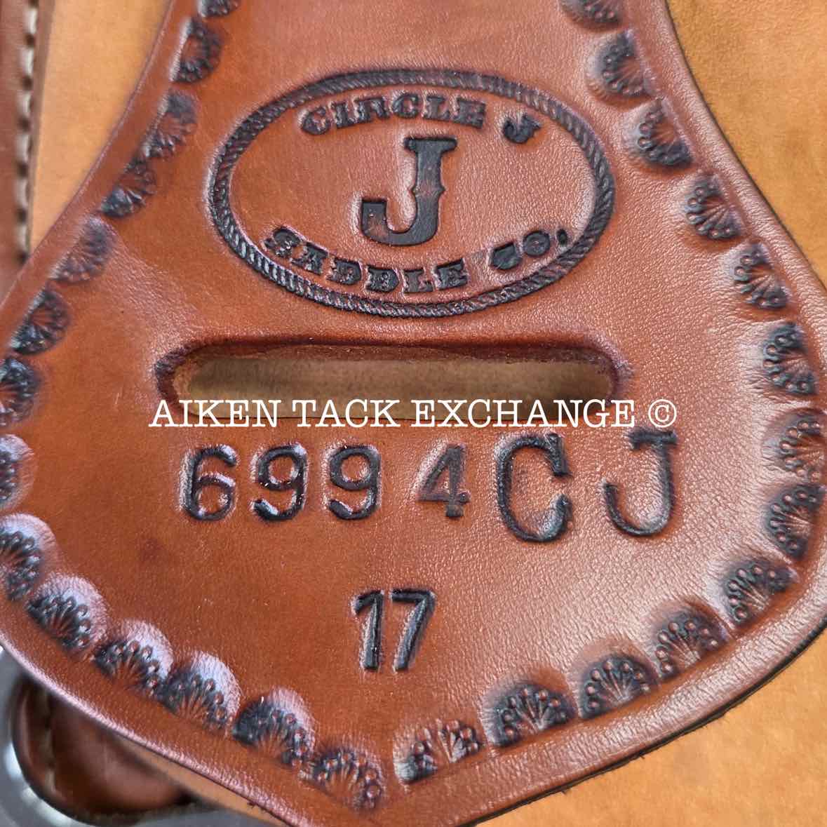 Circle J Western Saddle, 17" Seat, Regular Tree - Semi QH Bars