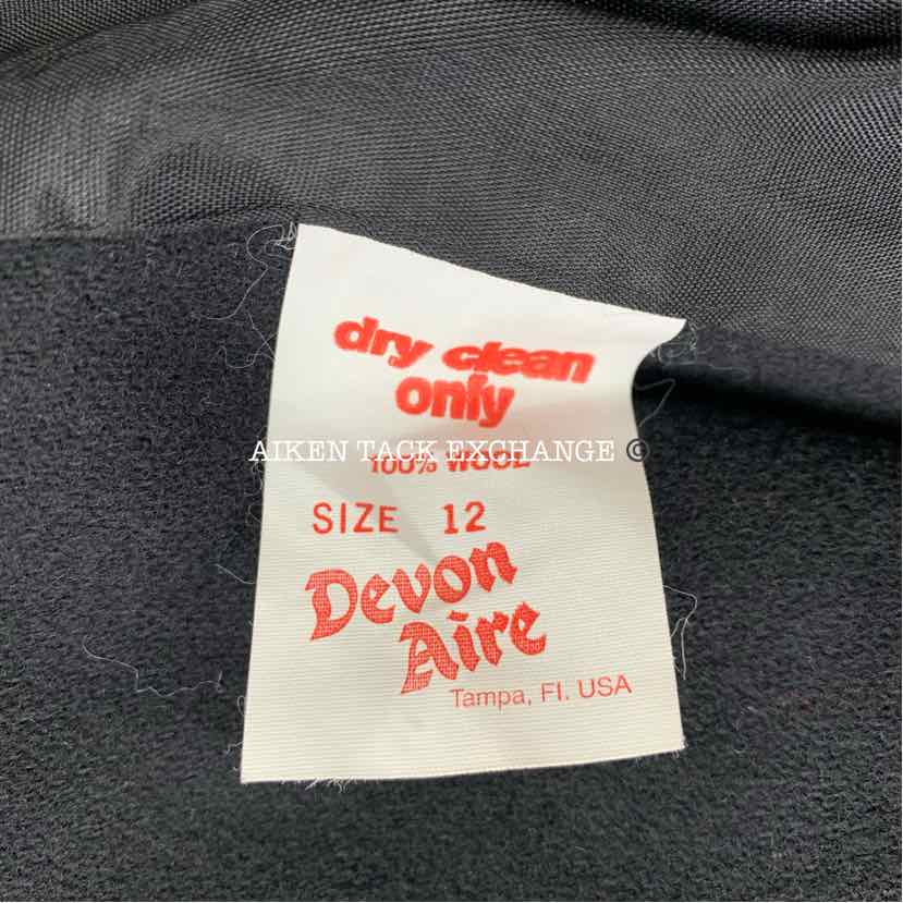 Devon-Aire Wool Hunt Coat, Size 12