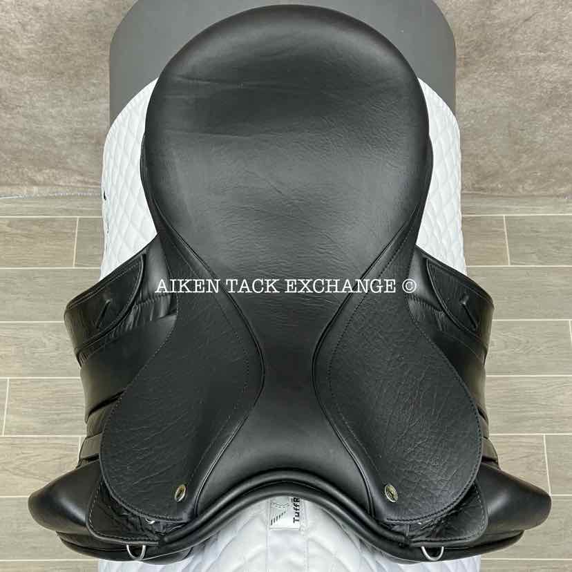 2021 Black Country Vinici Monoflap Dressage Saddle, 17" Seat, Wide Tree, Wool Flocked Panels