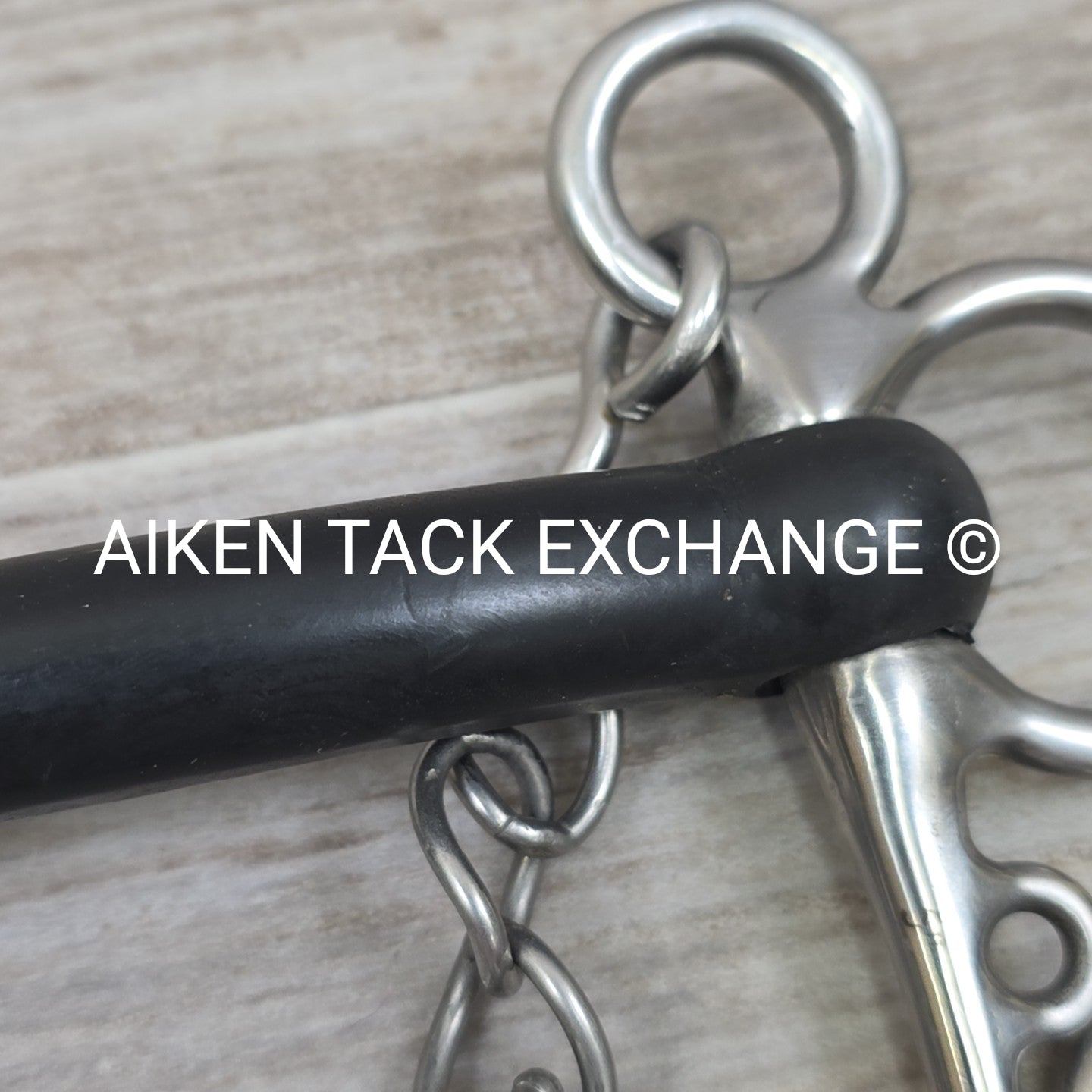 Centaur Hard Rubber Mullen Mouth Pelham Bit 5"