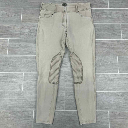 Goode Rider Silicone Grip Knee Patch Breeches, Size 30 R