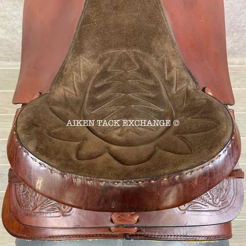 American Saddlery Circle A 1860 Pro-Dally Roper Western Saddle, 17.5" Seat, Wide Tree - Full QH Bars
