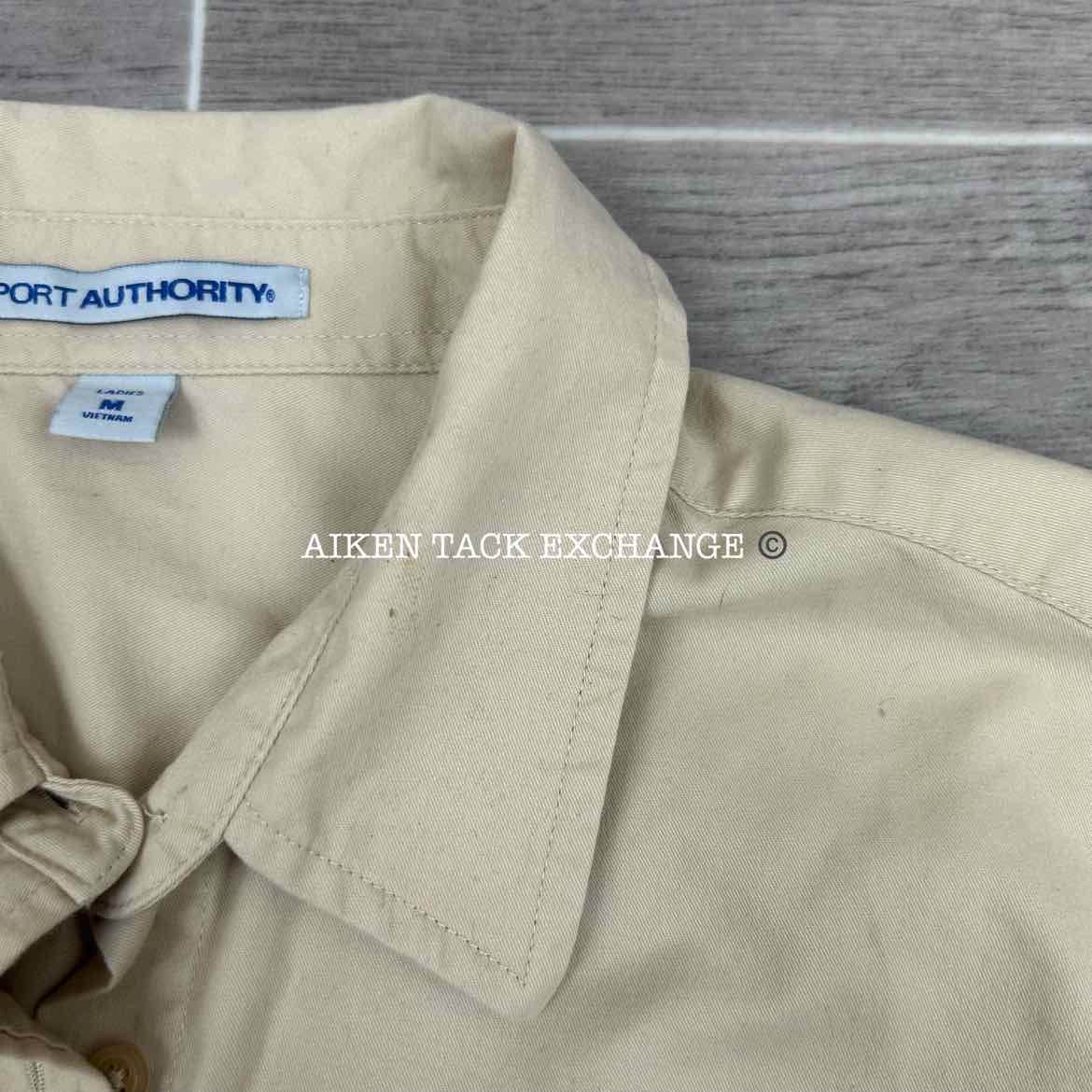 Aiken Hounds Long Sleeve Button Down Top, Size Medium