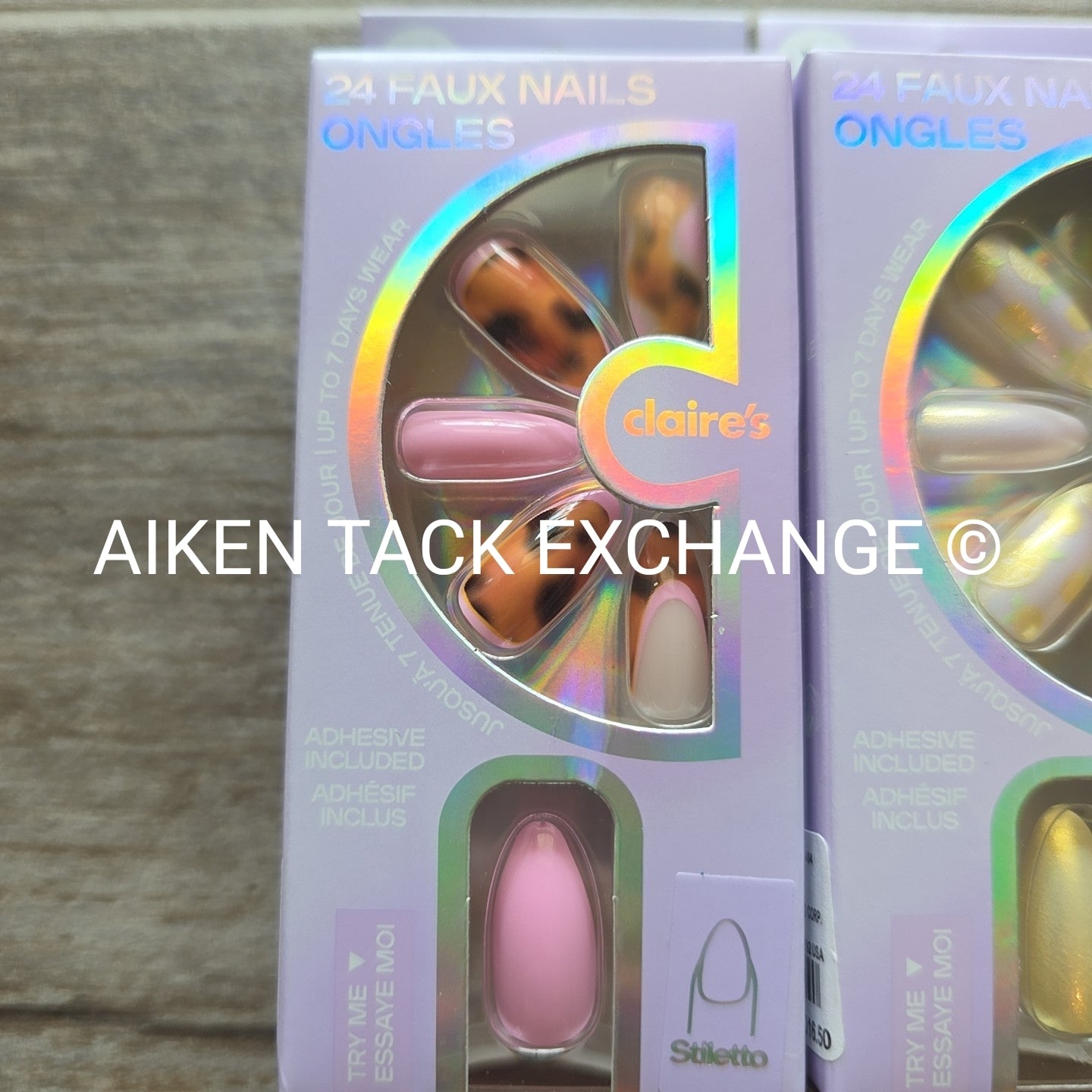 Claire's Press-On Nails (2 Sets) - 24 Count Each (48 Total)