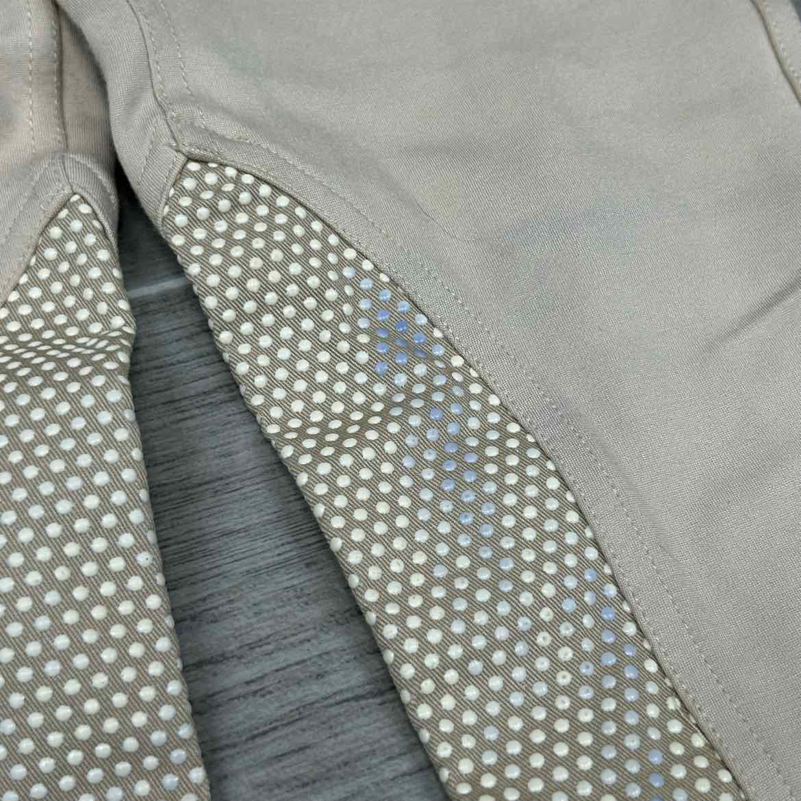 KAKI by Kathryn Hall Silicone Grip Knee Patch Breeches, Size 10