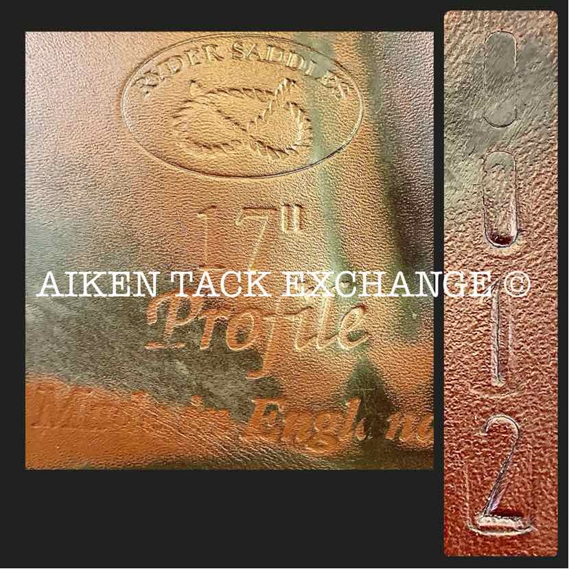 **SOLD** Ryder Legacy Dressage Saddle, 17" Seat, Short Flap, Wide Tree, Wool Flocked Panels