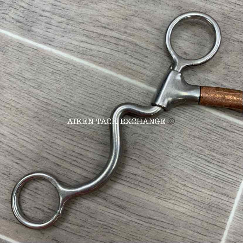Copper Mullen Mouth Shanked Bit 4.5"