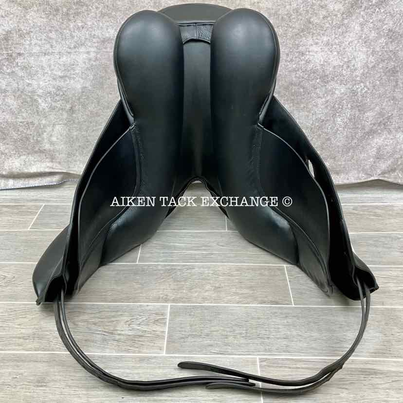 Patrick Saddlery Equation Dressage Saddle, 18" Seat, Short Flap, Extra Wide Tree, Wool Flocked Panels