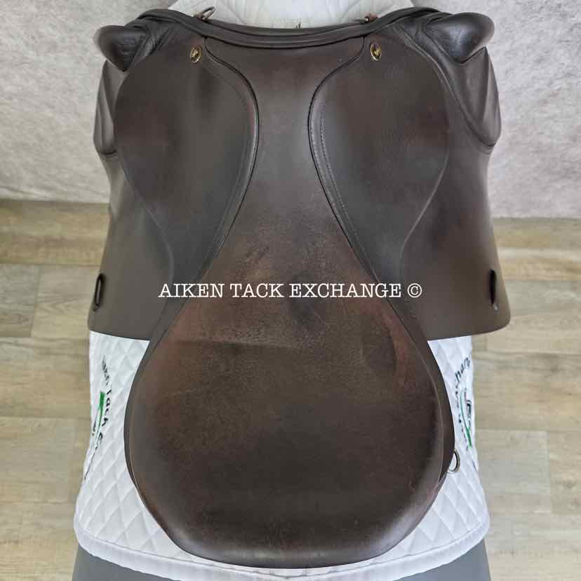 Centaur by Michael Stokes Close Contact Jump Saddle, 17.5" Seat, Medium Tree, Wool Flocked Panels