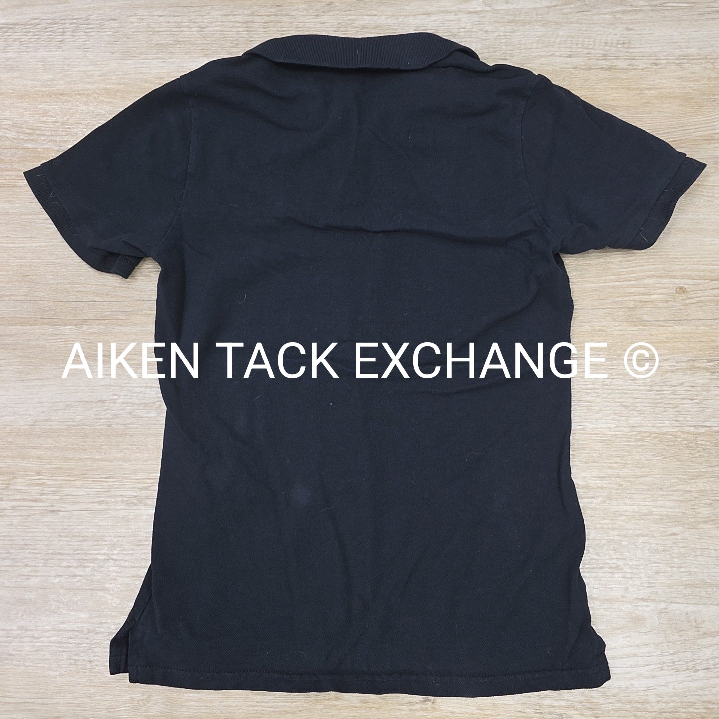 Short Sleeve Collared Polo Shirt with ATE Logo, Women's Size Medium