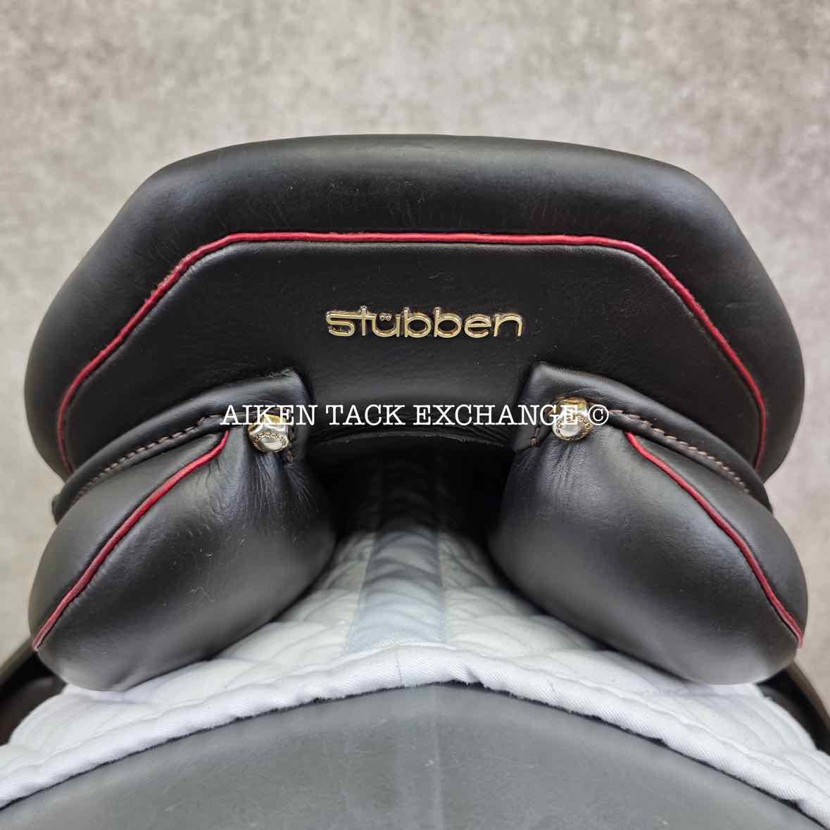 2021 Stubben Phoenix Elite Close Contact Jump Saddle, 18" Seat, 30cm Tree - MW, Wool Flocked Panels