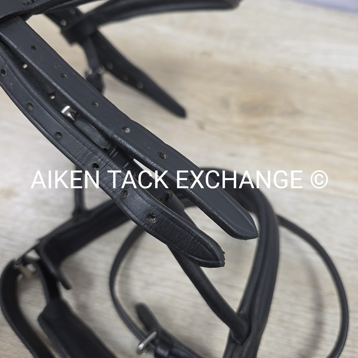 HDR Diamonte Dressage Bridle, Missing Throat Latch & Cheek Pieces, No Reins, Siz